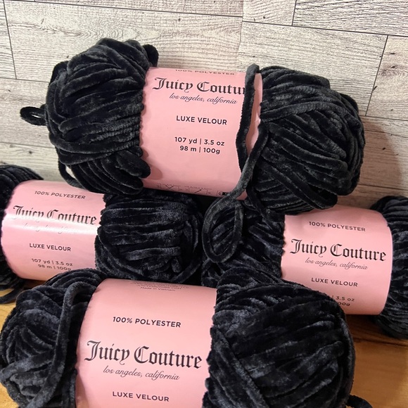Juicy Couture Other - Juicy Couture Luxe Velour Yarn in Black